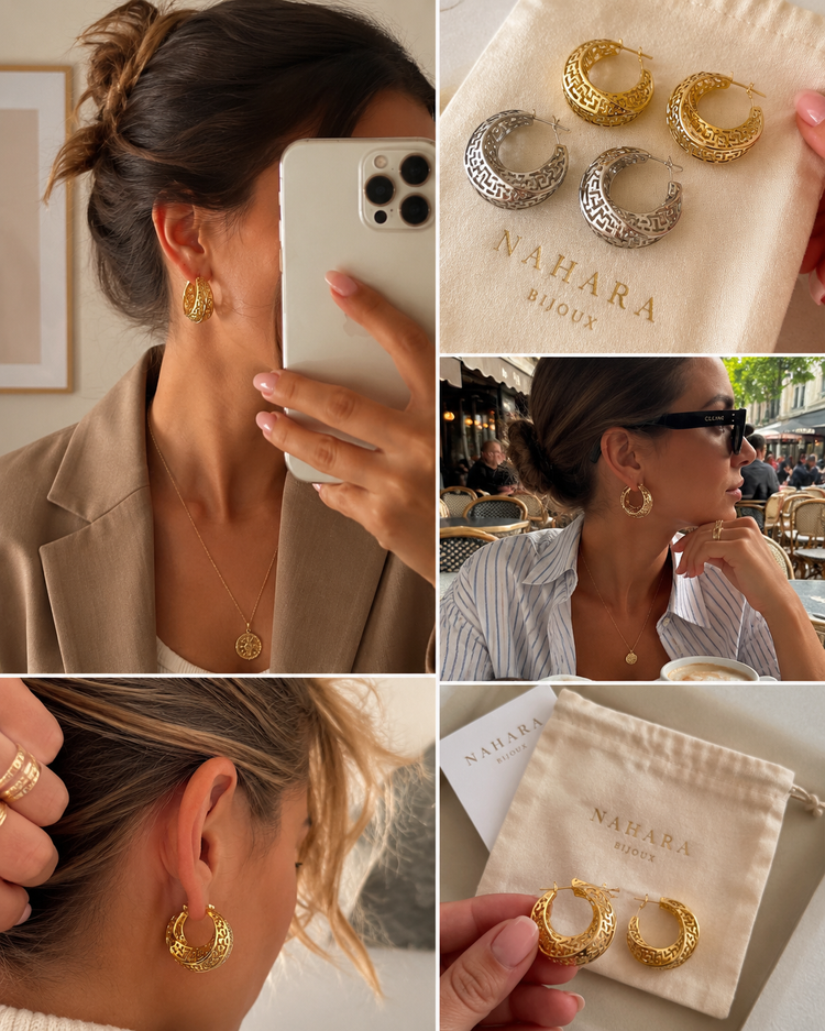 Créoles et boucles d'oreilles intemporelles qui vont embelliront à chaque occasion 