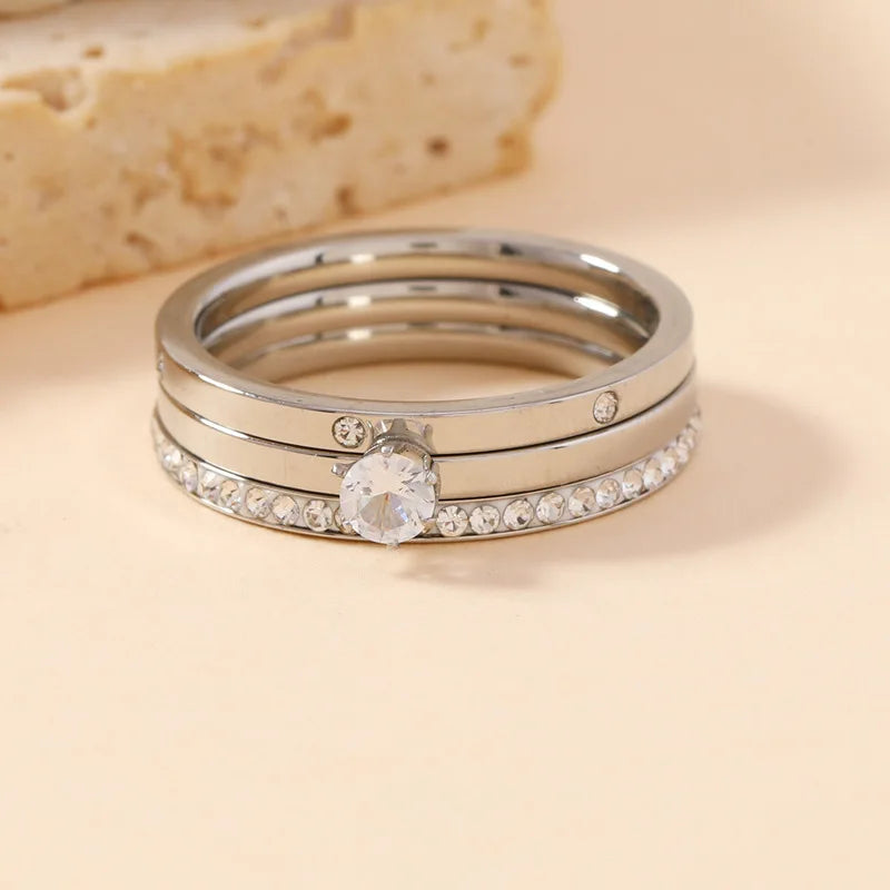 Bagues trio argent NaharaBijoux 