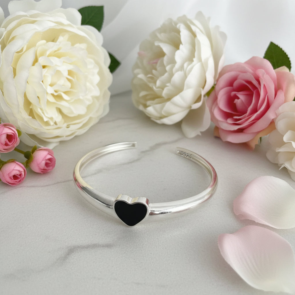 Bracelet en cœur argent NaharaBijoux