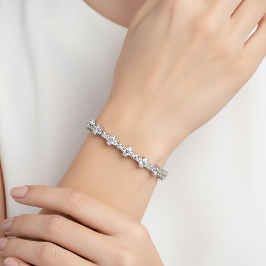 Bracelet en pierre de zirconium étincelant NaharaBijoux 
