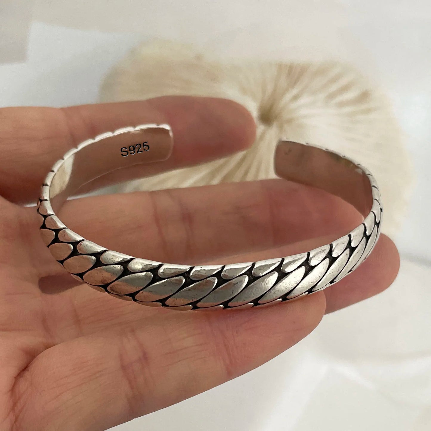 Bracelet 925 argent reptile naharabijoux