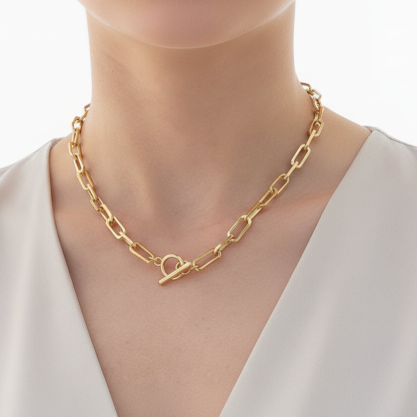 Collier tendance chic doré NaharaBijoux 