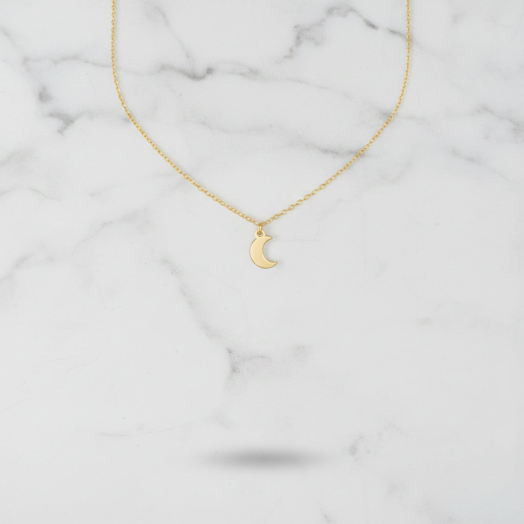Collier dorée lune NaharaBjoux
