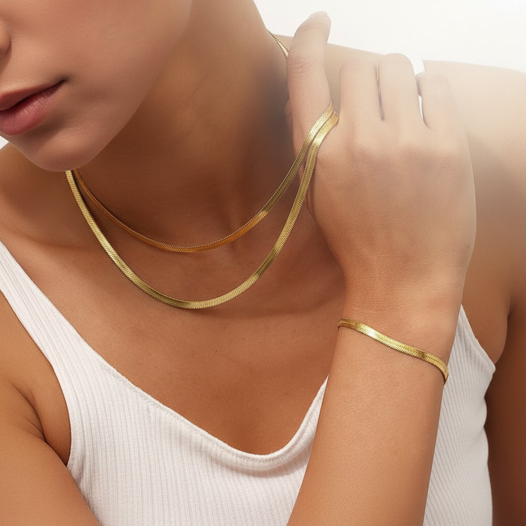 Collier Ras du Cou Serpent - Acier Inoxydable NaharaBijoux 