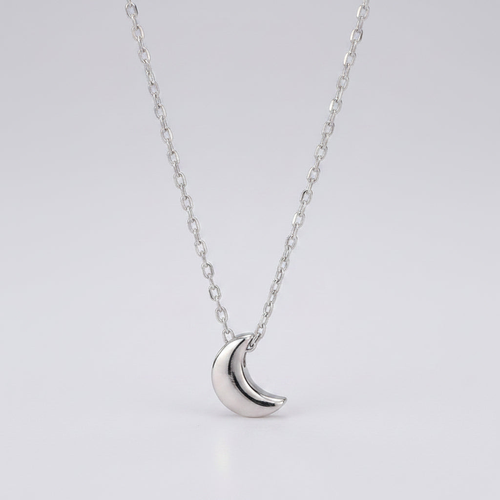 Collier argent lune NaharaBijoux