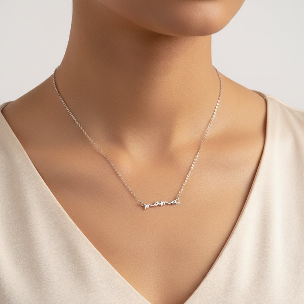 Collier en argent 925 "Mama" NaharaBijoux