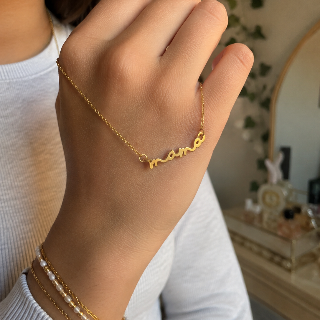 Collier plaquage or sur argent