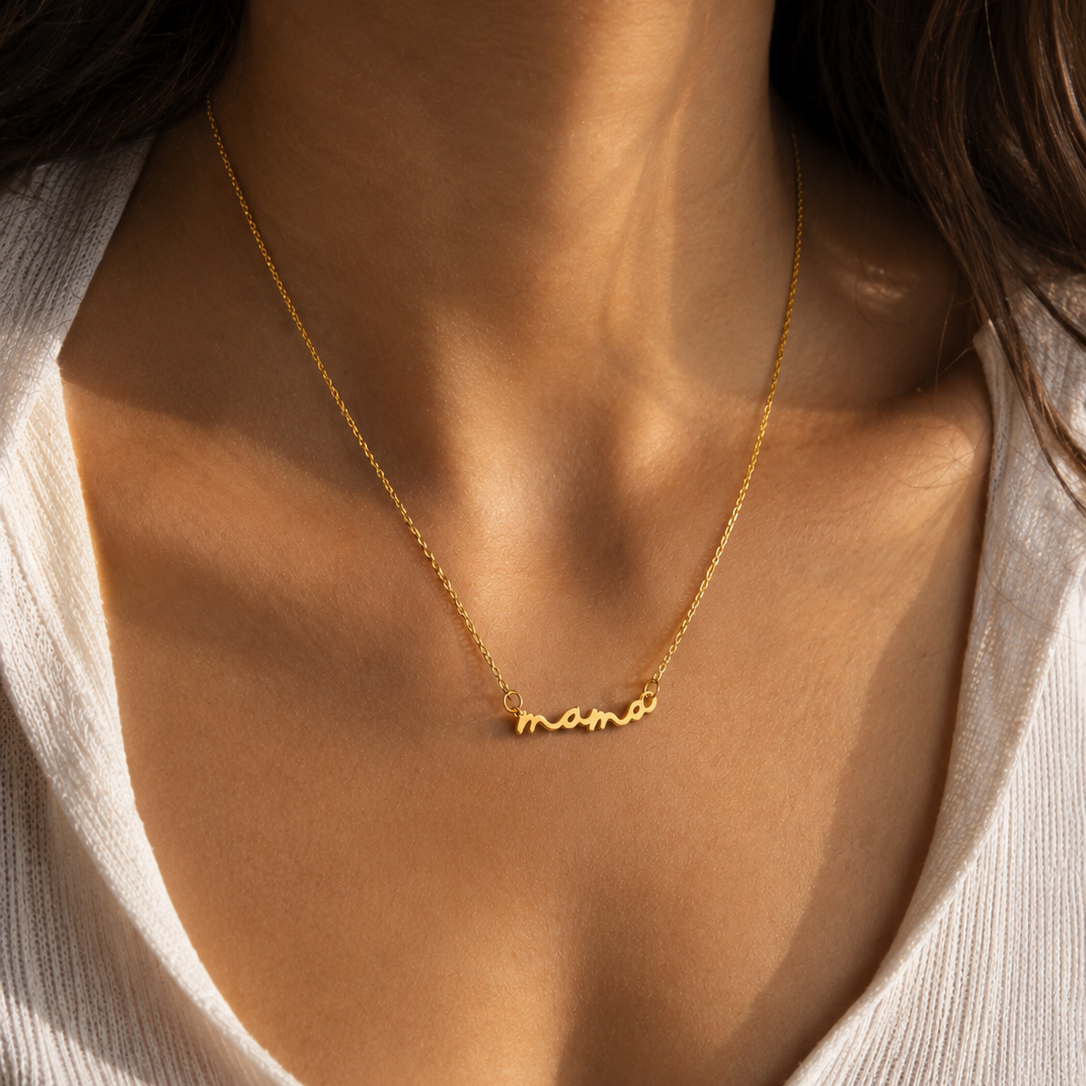 Collier dorure et argent