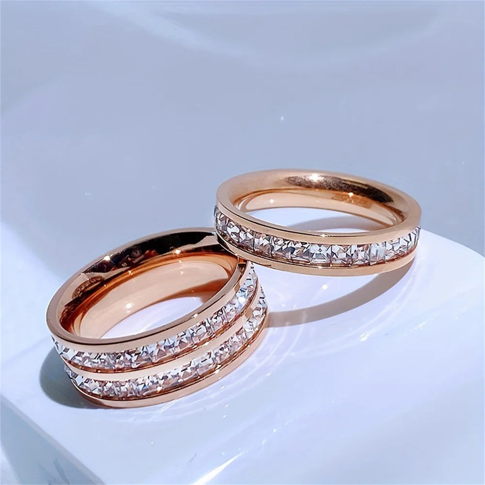 Trio bague Or, Argent, Rose