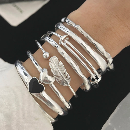Bracelets empilés argent 925 NaharaBijoux