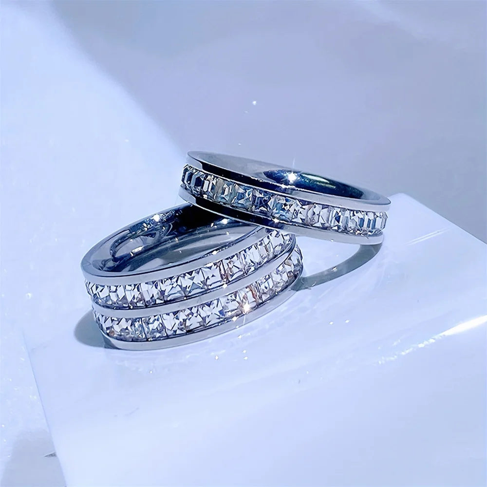 Trio bague Or, Argent, Rose